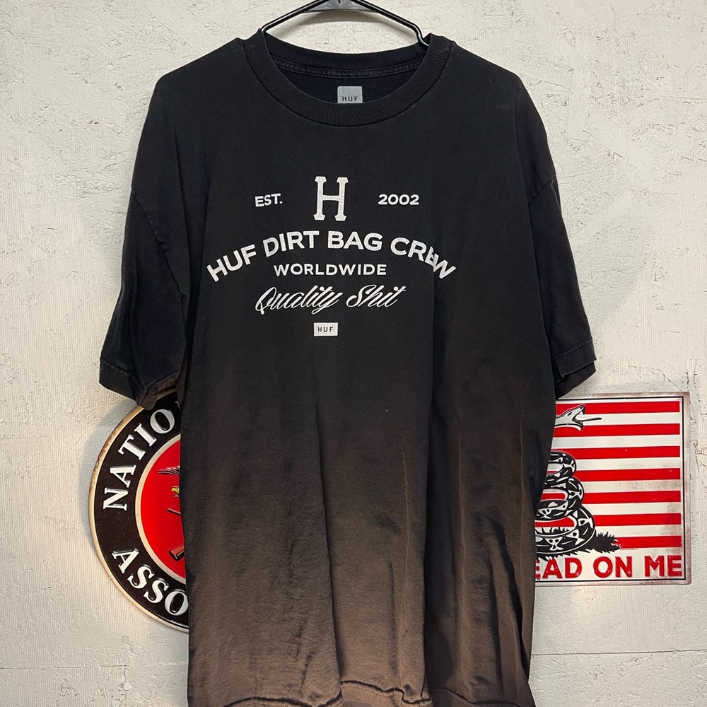 HUF. Dirt Bag Crew tee.